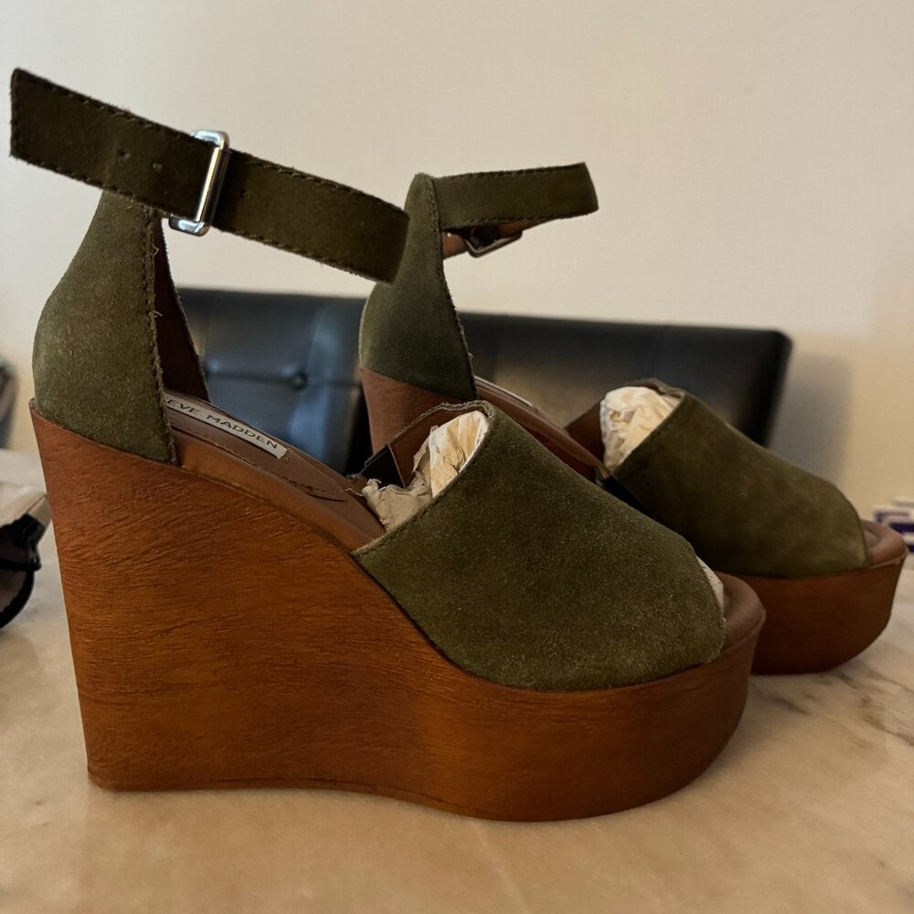 Steven Madden Women's Platform Heel Sandals Size 7.5 Womens